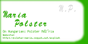 maria polster business card